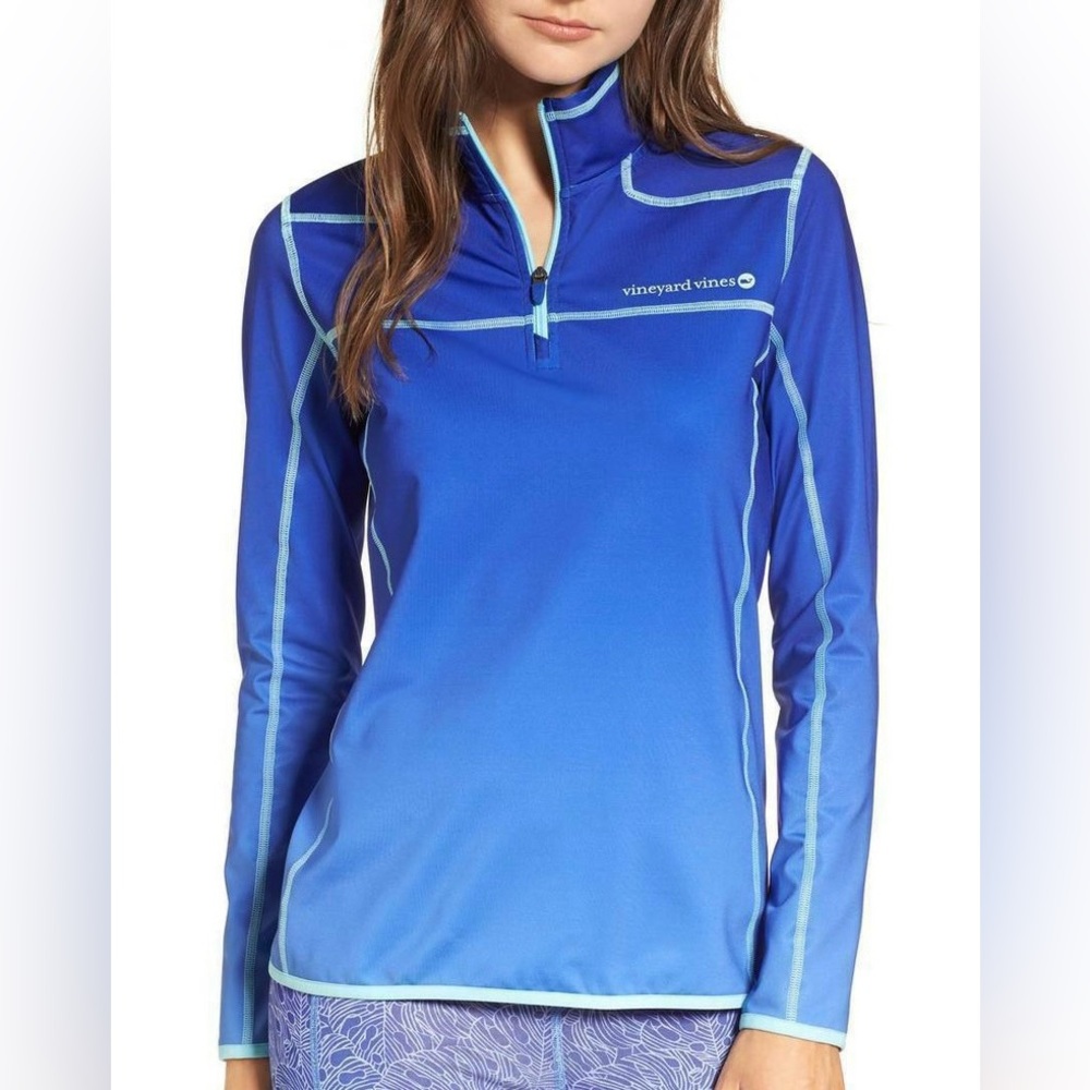 Vineyard Vines Women’s Performance Ombre 1/4 zip jacket